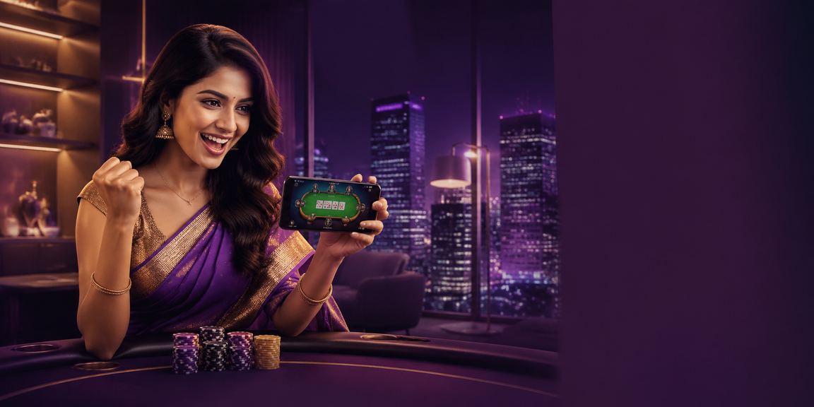 Responsible gaming concept with Indian poker player